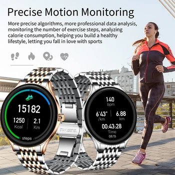 LIGE Smart Hodinky Ženy smartwatch Športové Fitness Tracker Nepremokavé Plný kruh dotykový displej pre Android ios reloj inteligente