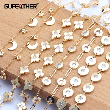GUFEATHER C75,šperky, doplnky,diy reťazca,18k zlatom,0.3 mikrónov,prívesky,zirkón,šperky robiť,diy reťazca náhrdelník,1m/veľa