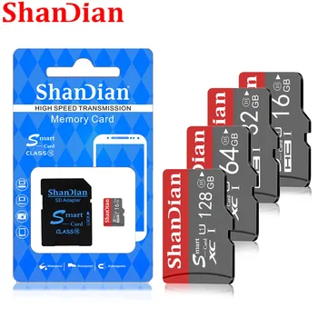 SHANDIAN Šedá Micro SD Karty Digitálneho fotoaparátu Pamäťovú Rozšírenie Kapacity 8 GB 16 GB 32 GB, 64 GB 128 GB dar Prichádza s SD Karty Prispôsobiť