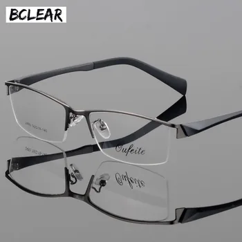 BCLEAR Nové krátkozrakosť okuliare pánskej módy business bežné pol rámu okuliarov rám módne optické lupa 