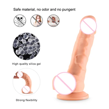 Simulácia Penis Umelé Penisy S Prísavkou Silikónové Kohút Penis G Mieste Klitorisu Análny Zadok Dospelých, Sexuálne Hračky Pre Ženy Lesbičky