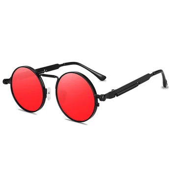 Móda Kolo Steampunk slnečné Okuliare Značky Dizajn Muži Ženy Ročníka, Metal, Punk Slnečné okuliare UV400 Odtiene Okuliare Gafas de Sol