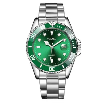 2020 Muž Hodinky Luxusné Módne Zelené Hodinky Mužov Vojenské Športové Hodinky YOLAKO náramkové hodinky Quartz Reloj Hombre Relogio Masculino