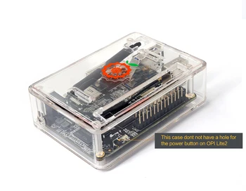 Orange Pi Lite2&ABS Transparentné Prípade&Napájací Kábel, Jeden Mini palubný Počítač,Podpora Android,Ubuntu,Debian