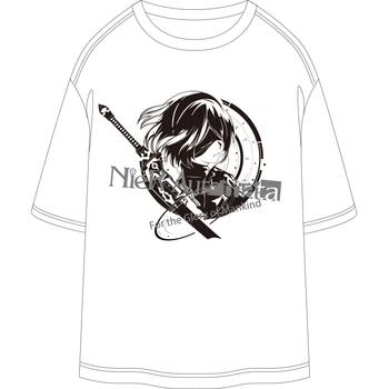 Anime NieR: Automaty YoRHa Č. 2 Typ B Cosplay Jar Leto Muži Ženy Študent Krátky rukáv T-shirt Päť-bod rukáv kostým