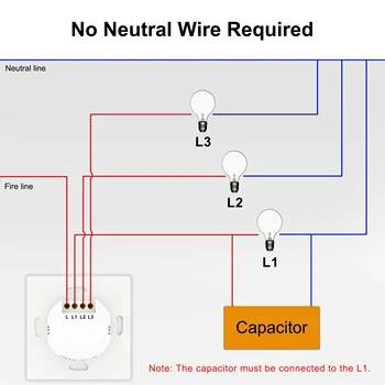 Smart home wifi light switch interruptor inteligente smart switch č neutrálne Dotykový Panel Diaľkové Singel Fire Wire