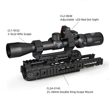 Taktické 25,4 očakávané mm 30 mm puška rozsah mount red dot sight základňu držiaka nastaviť airsoft airgun dvojitý krúžok m4 AR15 bubble level lov