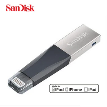 SanDisk 128GB OTG USB Flash Disk 64 GB 256 GB SDIX40N Pero Disk 3.0 PenDrives 32GB dvojité rozhranie pre iPhone, iPad APPLE Pfi