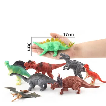 8Pcs DIY Veľké Dinosaury Údaje Simulácie Zvieracích Svet Model Nastaviť Mäkké Plastové Farebné Tvorivé Dekorácie, Hračky Pre Deti, Dieťa