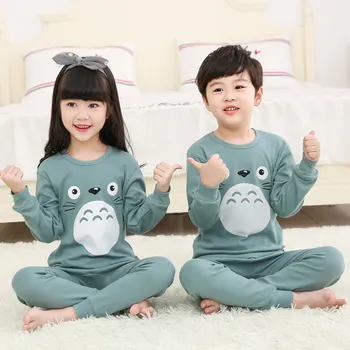 Chlapci Dievčatá Sleepwear Zimné Bavlnené Pyžamá Sady Deti, oblečenie pre voľný čas pre Chlapca, Pyžamá Deti Odev 2-13Y Teenage Pijamas Oblečenie