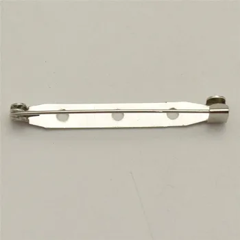 500pcs 15,20,25,30,32,35,38,40,45 mm Bezpečnostný Zámok Späť bar Pin DIY brošňa base, použite pre brošňa vlasy a šperky