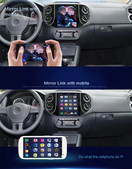 Bosion 32GB Vertikálne Obrazovke Android, 10 Auta GPS Multimediálne Video, Rádio, Prehrávač v dash Pre Volkswagen Tiguan Obdobie 2010-Navigáciu
