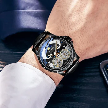 AILANG 2019 nové originálne hodinky pánske mechanické hodinky automatic business nepremokavé pánske hodinky tide