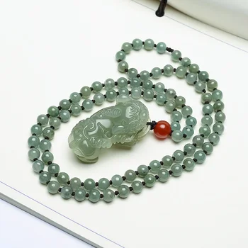 Prírodné green jade prívesok duté handcarved statočných vojakov jade prívesky značky jade šperky jadeit jadeit náhrdelník muži ženy