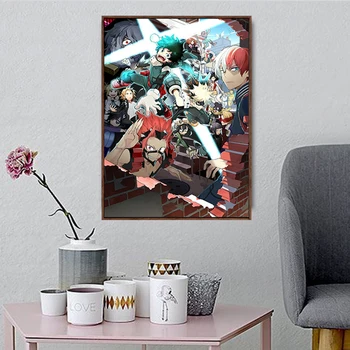 Japonsko, Anime Boku Č Hrdina Akademickej obce Plátno Maľovaní Plagátov a Tlačí na Steny Umenie Obrázok pre Obývacia Izba Domáce Dekorácie Cuadros