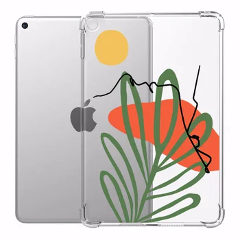 Puzdro pre iPad 10.2 10.5 iPad Vzduchu 3 Listy Prípadoch Transparentné Silikónové Zosilnené Rohy Mäkký Kryt pre iPad Mini 1 2 3 4 5