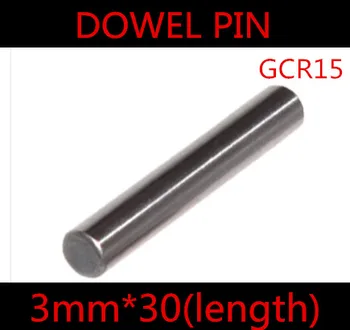 100ks/veľa Kvalitných 3*30 mm 3 mm GGr15 Ložiskovej Ocele Dowel Pin Dĺžka 30 mm