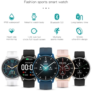2021 Smart Hodinky Mužov, Vodotesný IP68 Fitness Sledovanie Srdcovej frekvencie Spánku Monitorovanie Hodiny Počasia Zobrazenie Móda Šport Smartwatch