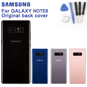 SAMSUNG Originálne Zadný kryt Batérie Zadné Sklo puzdro Pre Samsung Galaxy Note 8 Note8 N9500 N9508 N950F SM-N950F Bezplatné Nástroje s