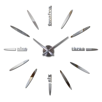 DIY nástenné hodiny reloj de porovnanie quartz hodinky stručný hodiny študovňa veľké nálepky domáce dekorácie horloge murale nové módne