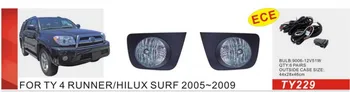 Qirun hmlové svietidlo montáž svetiel+kryty+drôty+prepínač pre Toyota 4 RUNNER/HILUX SURF roky 2005-2009