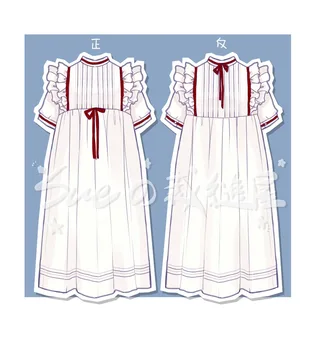 Viktoriánskej šaty retro stojan falbala bowknot sladké lolita princezná šaty krátke/dlhé tea party kawaii dievča gothic lolita op loli