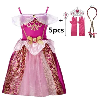 2020 Krásy Frocks pre Dievčatá Šaty Princezná Letný Karneval Cosplay Party Šaty up Deti Kostým pre fotografiu strieľať 2-10 Rokov
