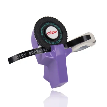 1pcs Fialová pre MOTEX E101 label maker s 9mm označenie Páskou DIY Príručka label maker Stroji pre dymo razba tlačiareň štítkov