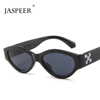 JASPEER Steampunk slnečné Okuliare Mužov UV400 Jazdy Slnko Sklo Ženy Značky Dizajnér Cat Eye Punk Fashion Okuliare