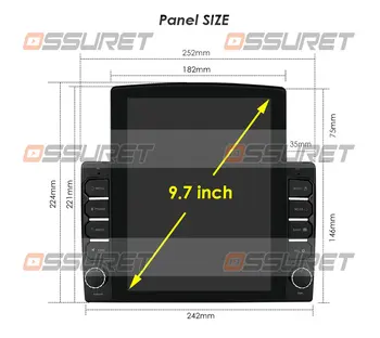 2G RAM 9 palcový & 10 palcový Dotykový Displej Univerzálny Car Multimedia Player Android 10 2Din GPS Auto rádio SWC Zrkadlo Prepojenie USB DAB DVR