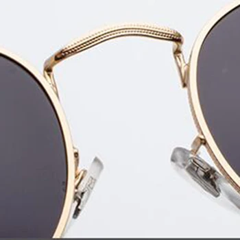 Yoovos 2021 Okrúhle Zrkadlo slnečné Okuliare Ženy Značky Dizajnér Kovová Retro Slnečné Okuliare Žena Klasické Oculos De Sol Gafas UV400