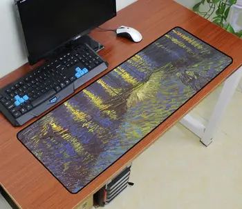 Van gogh podložka pod myš 900x300mm podložku pod myš notbook počítačovej umenie gaming mousepad padmouse mape sveta hráčov do klávesnice, myši, podložky
