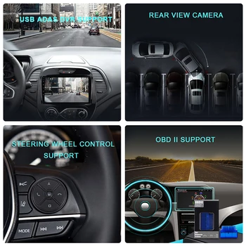 EKIY IPS Android 9 autorádia BT HU Stereo DVR Kamera Pre Jeep Compass 2017 2018 Auto Auto Multimediálnu GPS Navigáciu Video Prehrávač