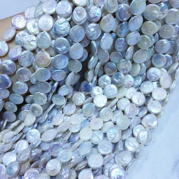Prírodné sladkovodné perly vysoko kvalitné 36 cm perforované voľné korálky DIY dámy náhrdelník náramok výroby 12-13mm tlačidlo korálky