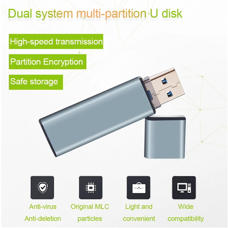 USB disk SSD (Solid State U Disku, Externého Systému U Disku 64 GB-1 TB pre MACBOOK AIR PRO, IMAC 2012-2019 ROKOV Obrázok 1