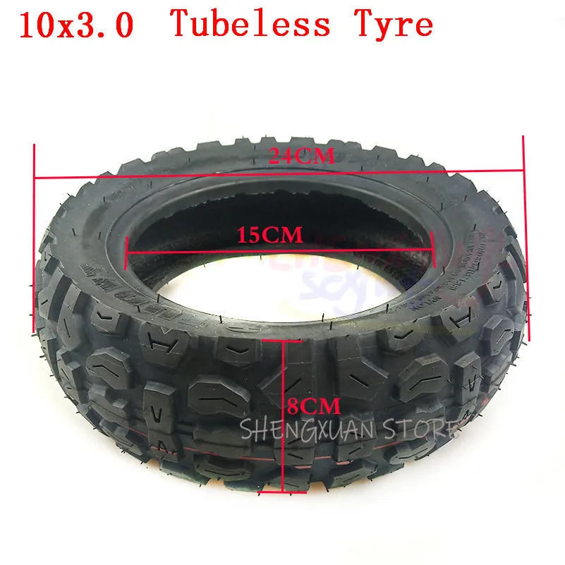 10x3.0 10x3.00 elektrický skúter Bezdušové pneumatiky 10*3.0 skúter vákuum, off-road pneumatík 10 palcový rozšírenie a zahusťovanie pneumatiky Obrázok 1
