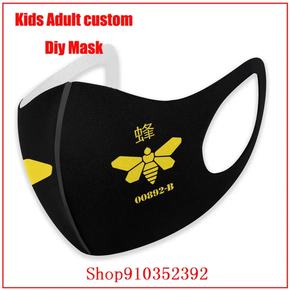 Bee T Košele Breaking Bad DIY masku na tvár mondmasker umývateľný maska na tvár masku, opakovane Nie pre anti-virus Bavlna Tvár, Ústa Maska Obrázok 1