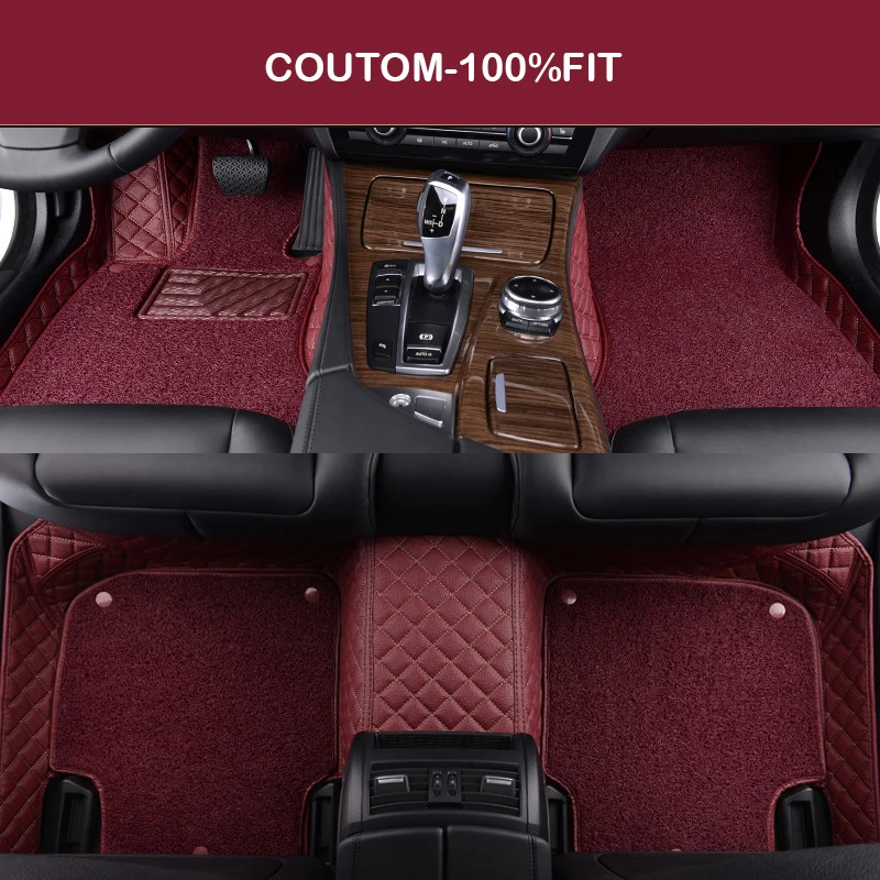 HLFNTF Dvojité Vlastné auto podlahové rohože Pre dodge všetky model 2000GTX atos pomstiteľ postoj B150 250 ram W150-350durango koberec Obrázok 4