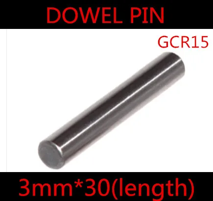 100ks/veľa Kvalitných 3*30 mm 3 mm GGr15 Ložiskovej Ocele Dowel Pin Dĺžka 30 mm Obrázok 0