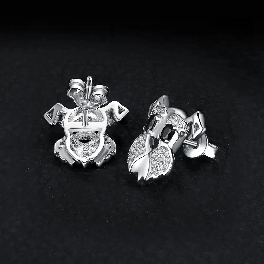 Fúzač Psa Originálne Čierna Spinelovou Stud Náušnice 925 Sterling Silver Šperky Pre Ženy Gem Kórejský Náušnice, Módne Šperky 2021 Obrázok 0