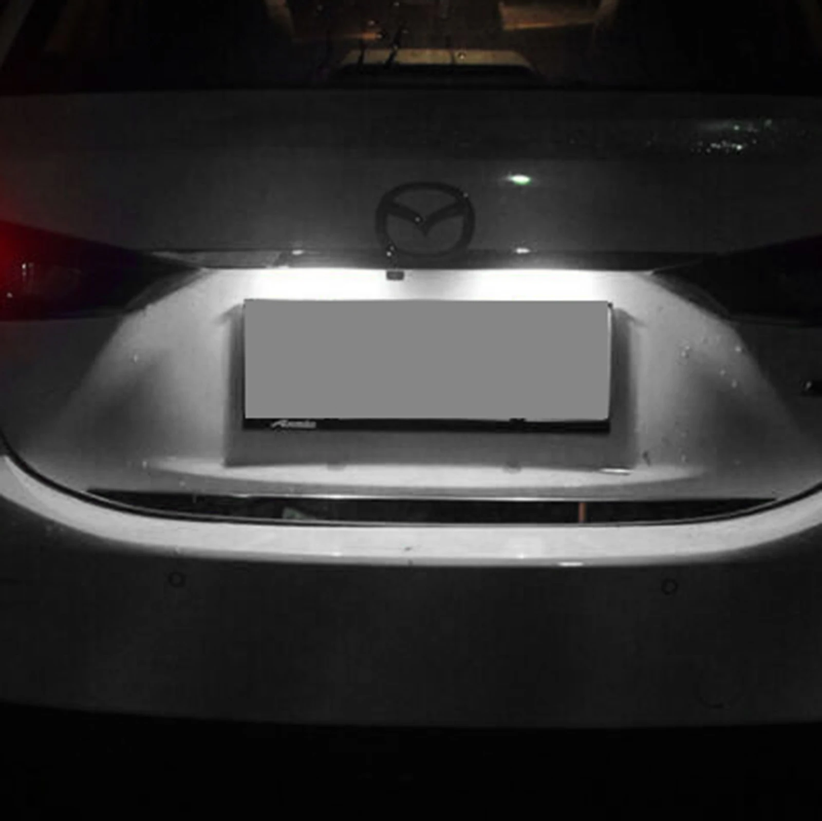 ANGRONG LED Licenčné Číslo Doska Biele Svetlo Pre Mazda3 Axela BM/BN 13-18 CX-3 2016-up Obrázok 0