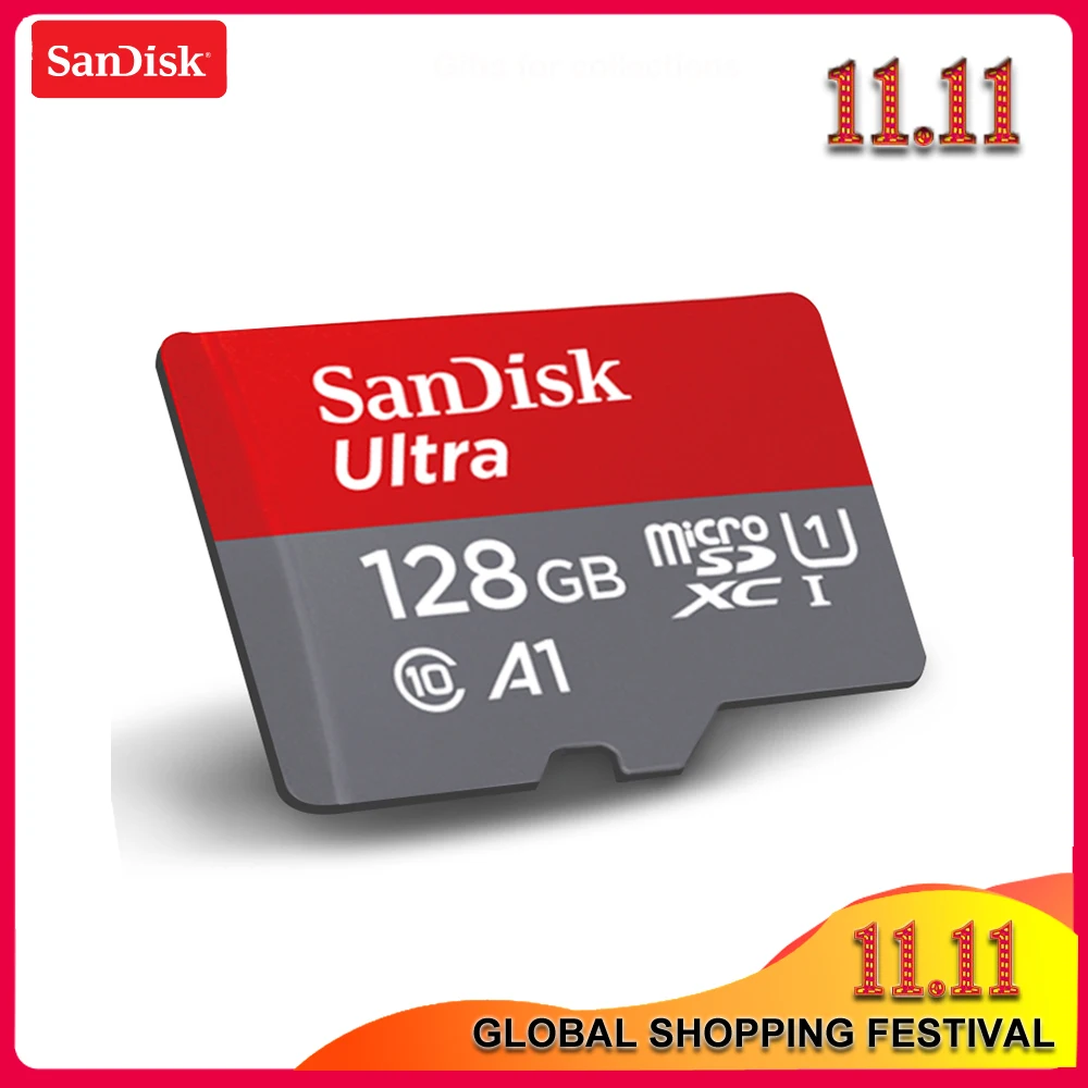 SanDisk Micro SD Karta 16 GB 32 GB, 64 GB 128 GB Pamäťovú Kartu Max 98MB/s C10 U1 A1 Flash TF Kartu Microsd pre Telefón Počítač SDXC SDHC Obrázok 1