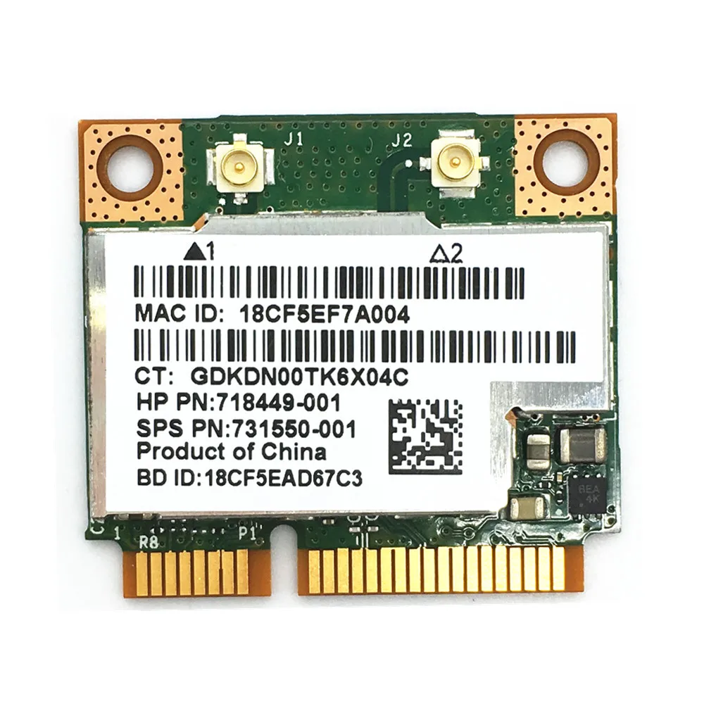 Broadcom BCM943228HMB BCM43228 Half Mini PCI-e Wlan BT Bezdrôtové Bluetooth 4.0 Karty 300M pre 210 G1/820 G1 Obrázok 0